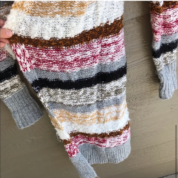 Sun & Shadow Multi Color Striped Long Cardigan - Picture 7 of 7